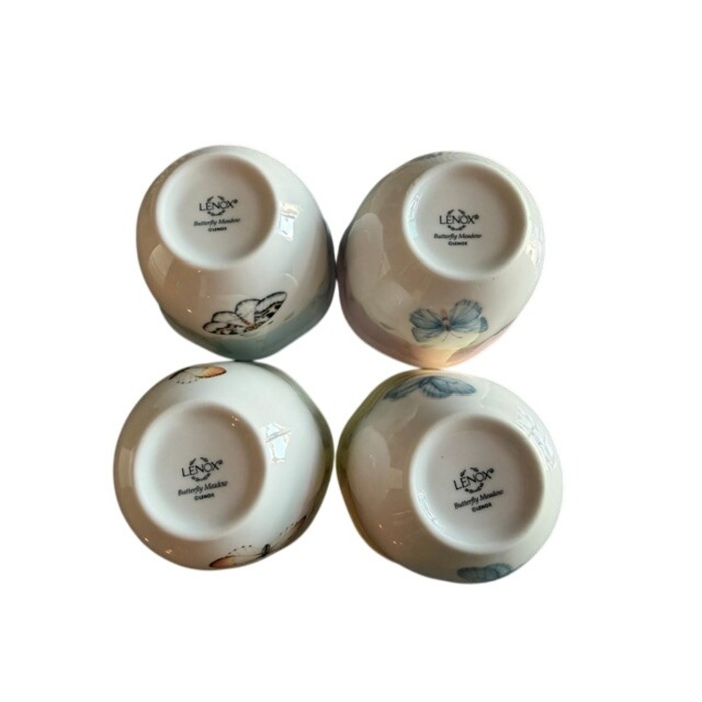 Lenox Butterfly Meadow Votive Candle Holders Set of 4 Porcelain Butterfly NIB - Picture 3 of 6